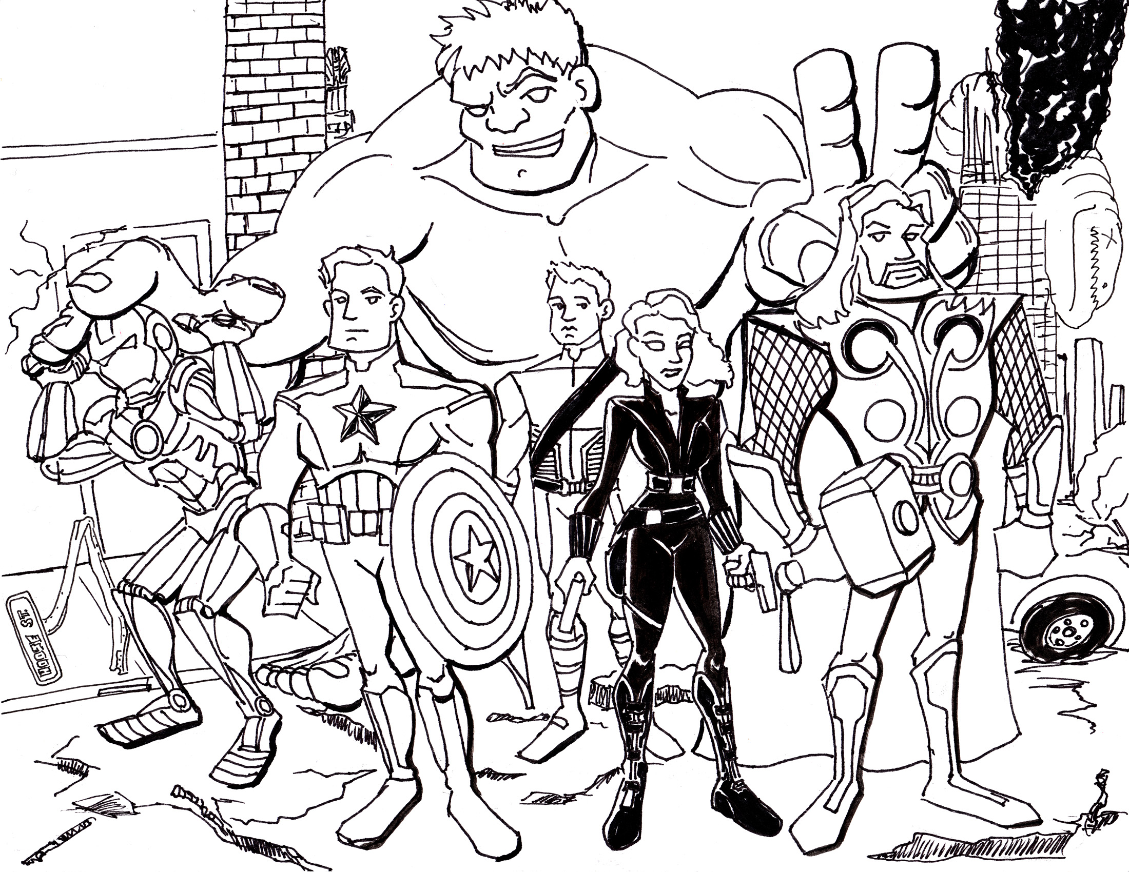 the avengers coloring pages to download and print for free