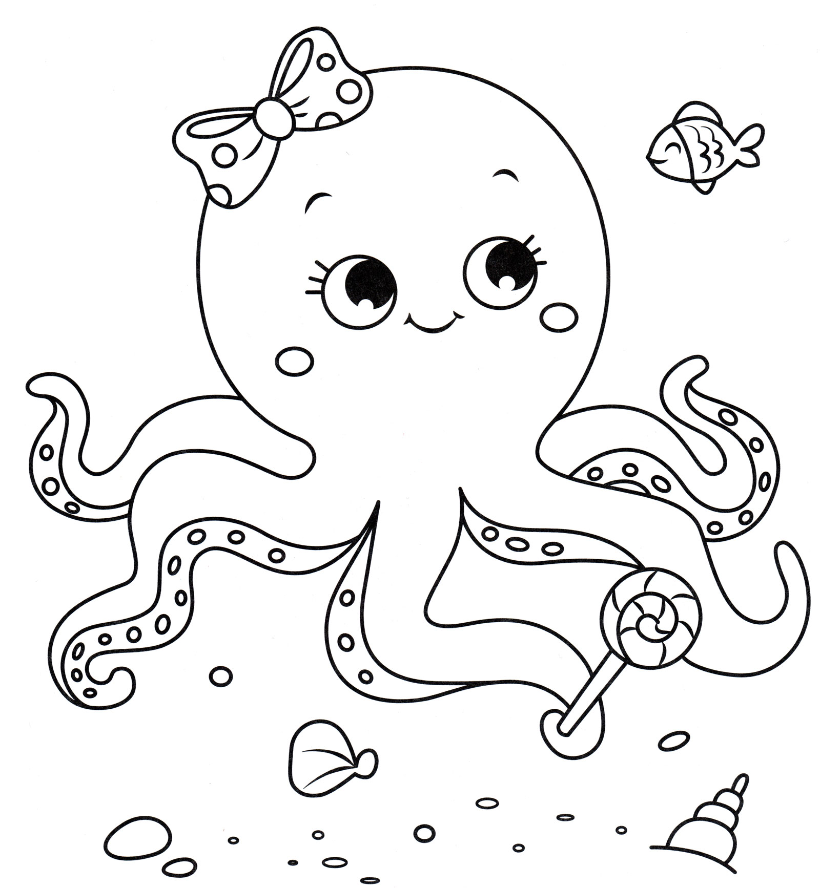 Octopus Coloring Pages