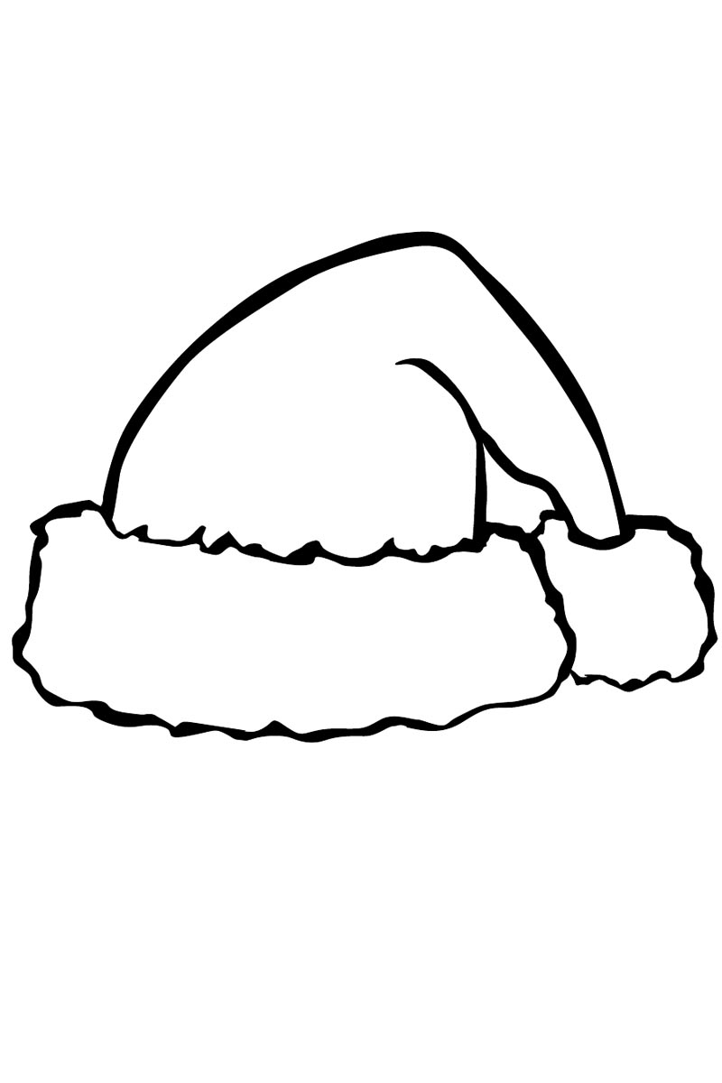 Christmas hat coloring pages to download and print for free