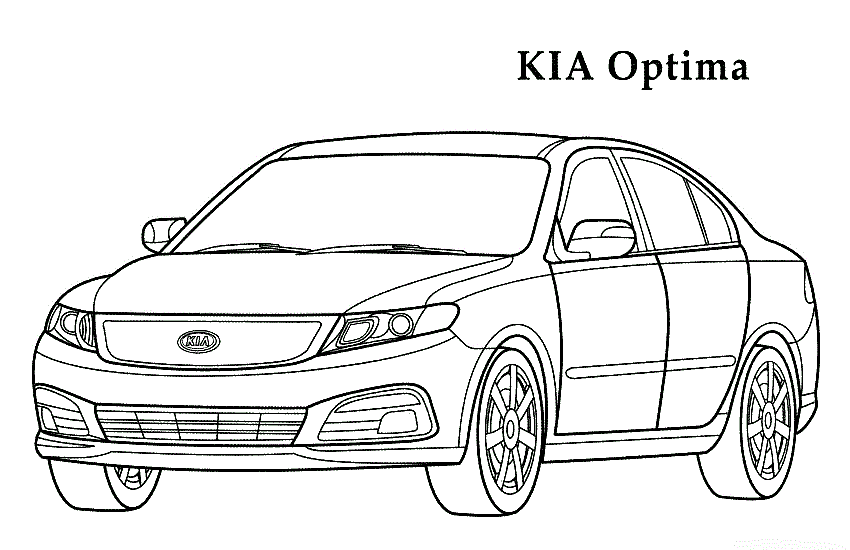 Kia Soul Coloring Page