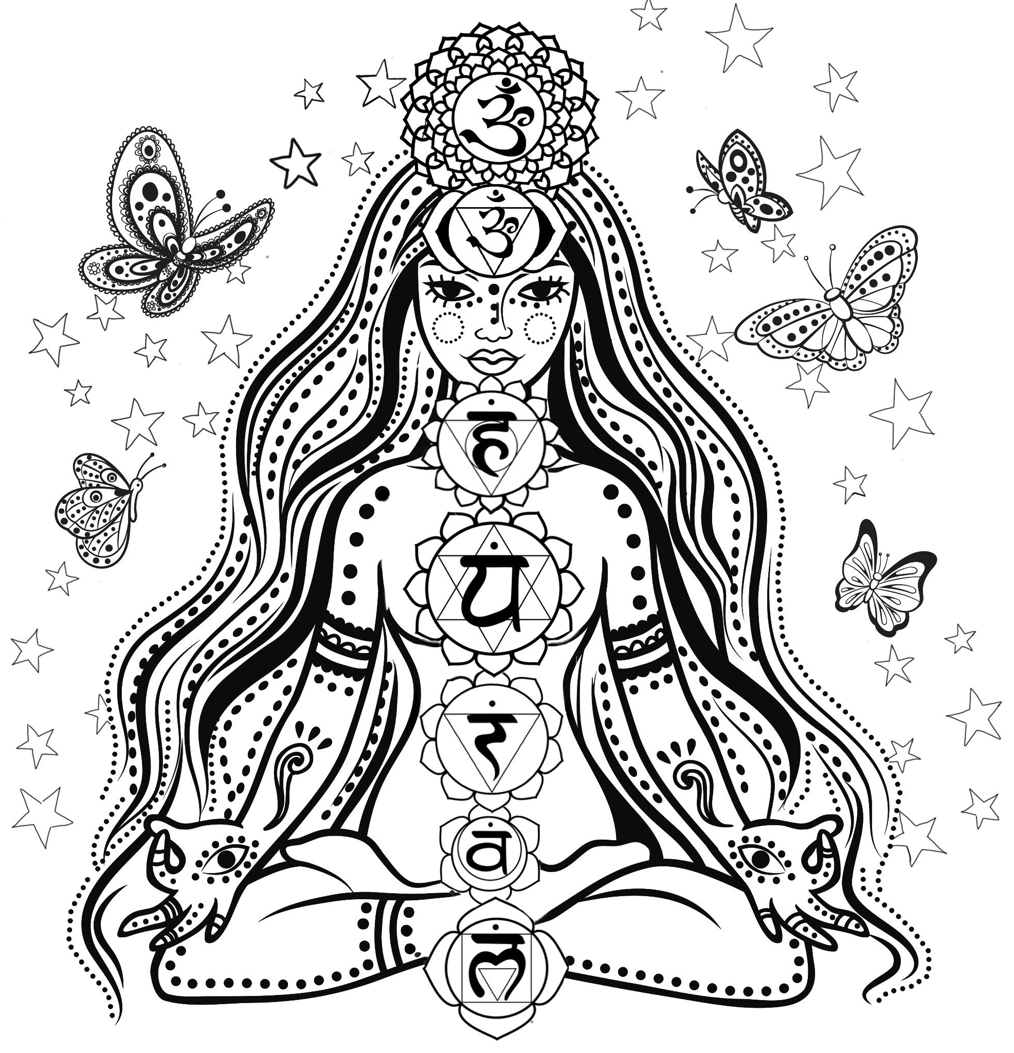 Free Printable Chakra Coloring Pages