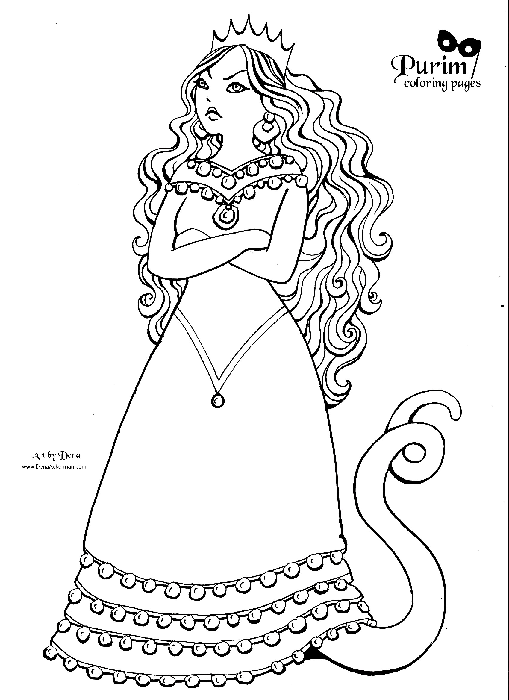 Purim Coloring Pages 10