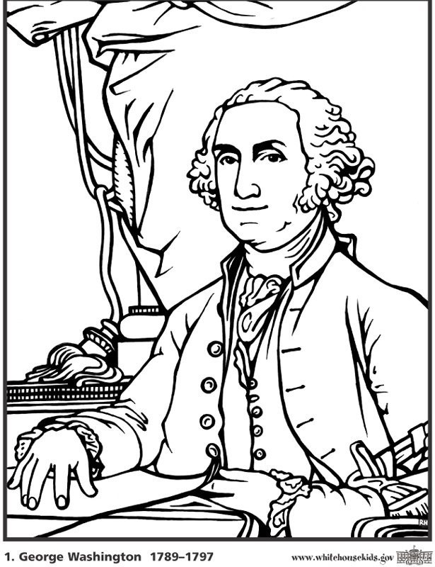 Free Printable George Washington Coloring Pages - Free Printable Templates