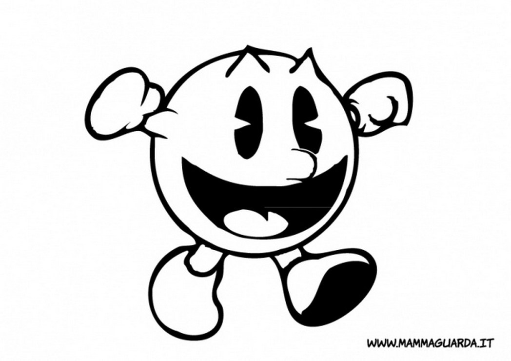 Printable Pac Man Coloring Pages 7