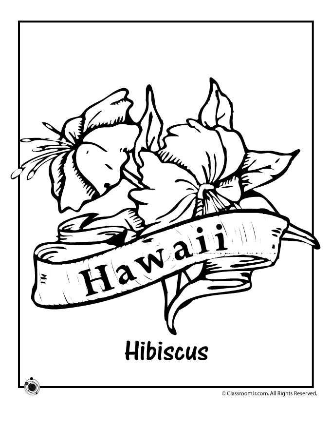 hawaiian coloring pages