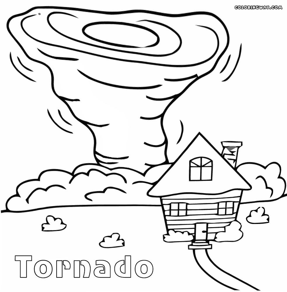 Tornado Coloring Pages 1