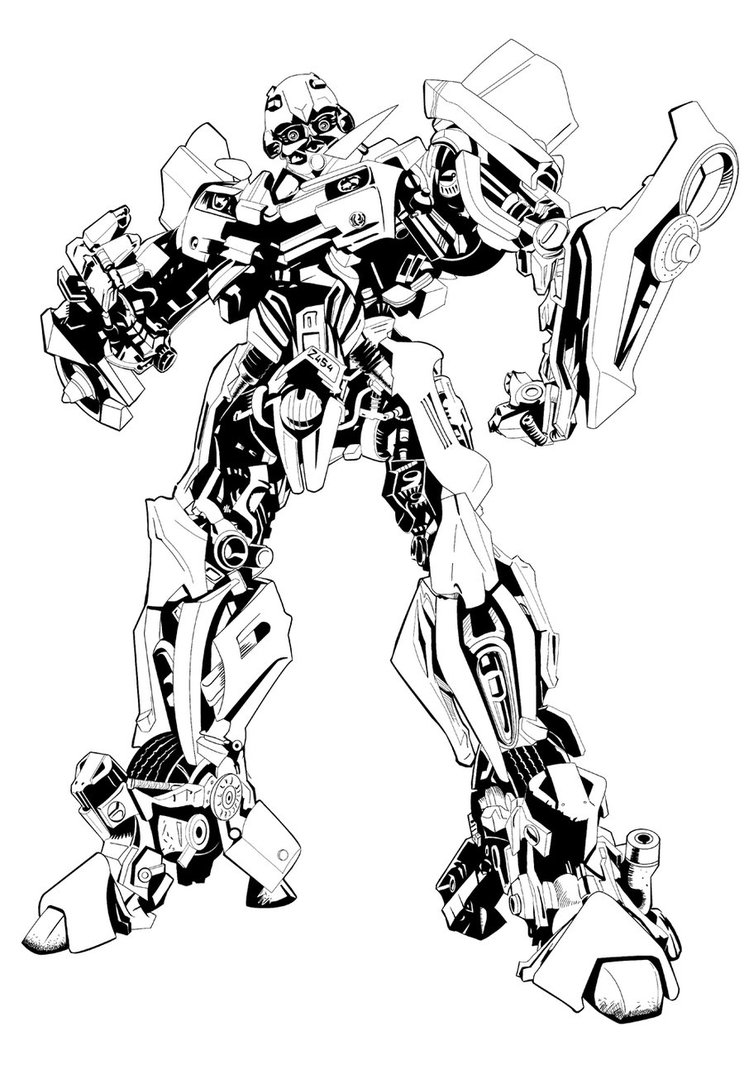 Transformers Bumblebee Face Coloring Pages