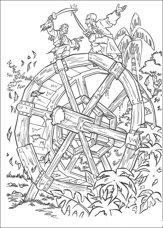 Pirates of the Caribbean coloring pages to download and print for free