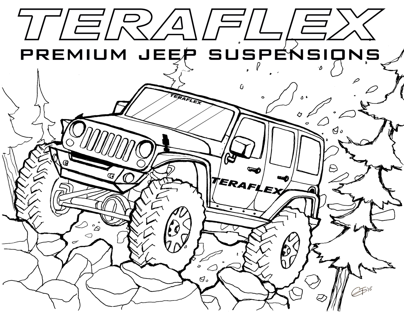 Jeep Coloring Pages 8