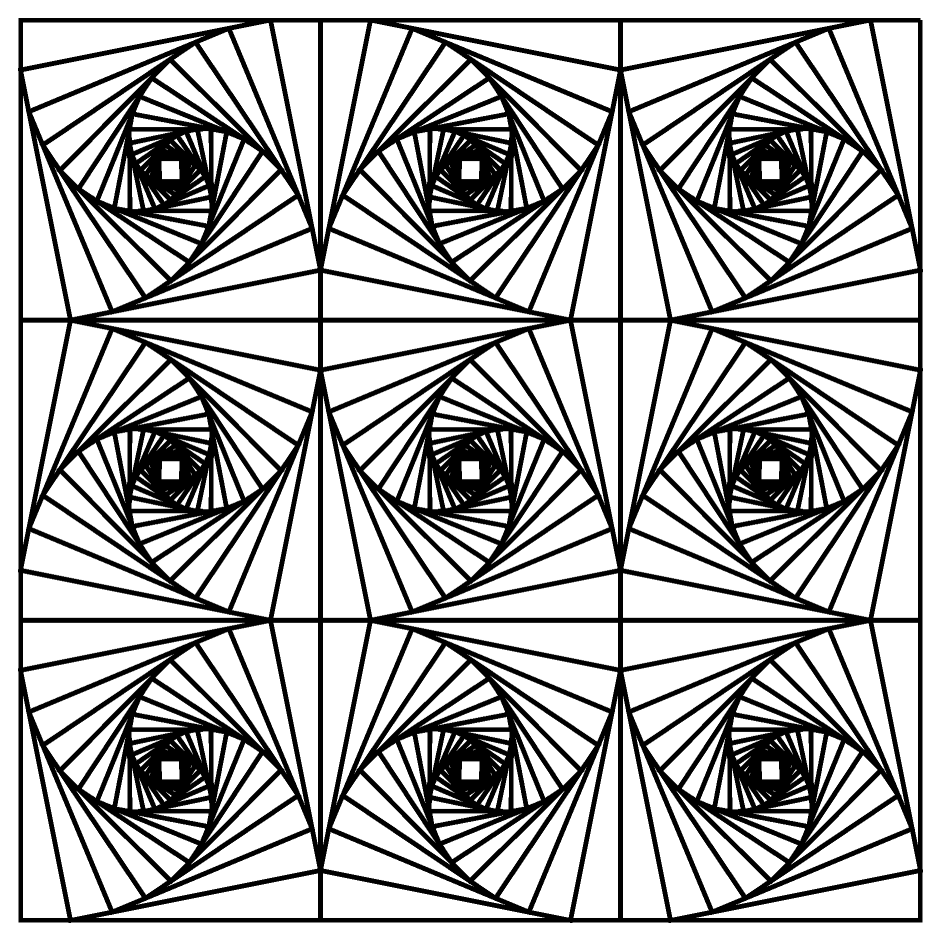 Optical illusion coloring pages to download and print for free