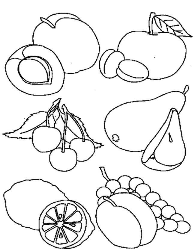healthy food coloring pages to download and print for free