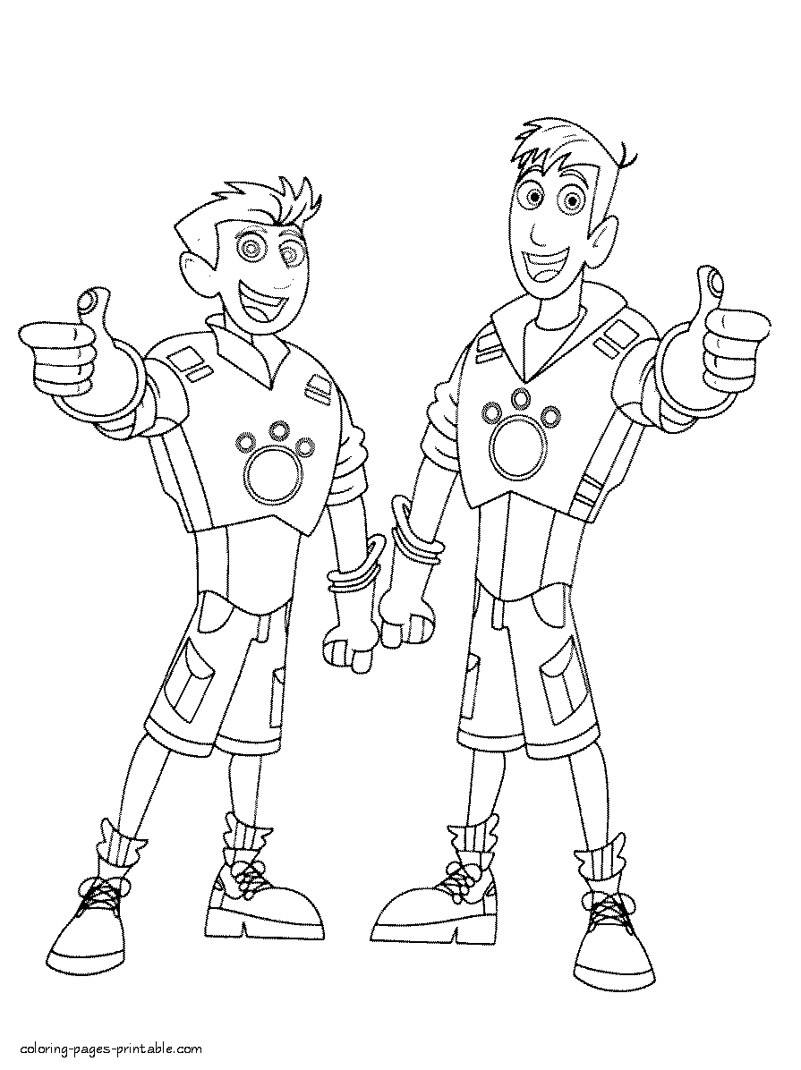 Wild kratts coloring pages download and print for free