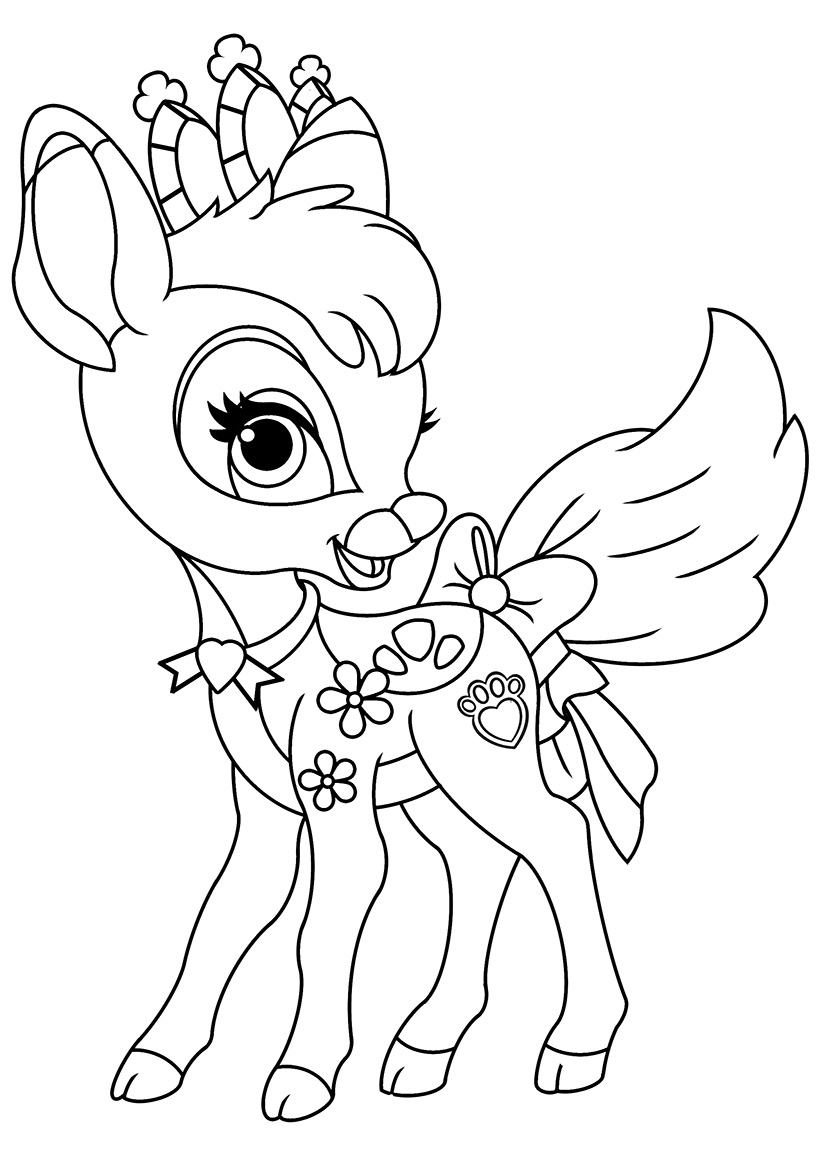 Fawn Coloring Pages to download and print for free