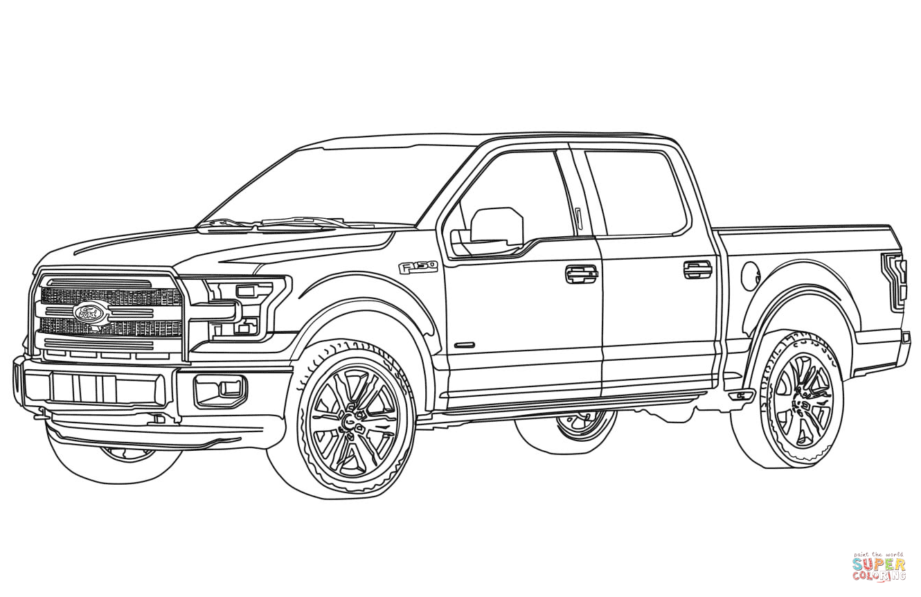 Ford trucks coloring pages download and print for free