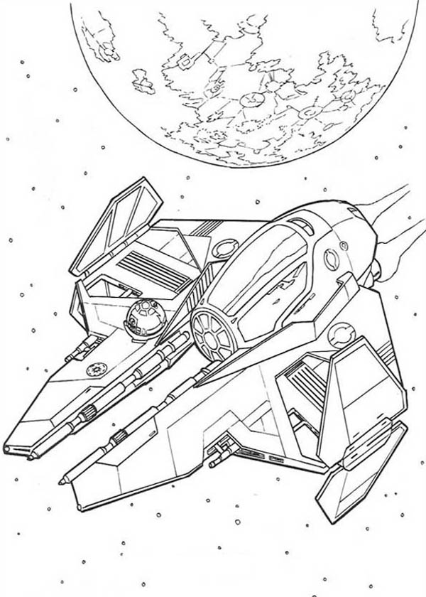 Coloring Pages Car Spaceship 5