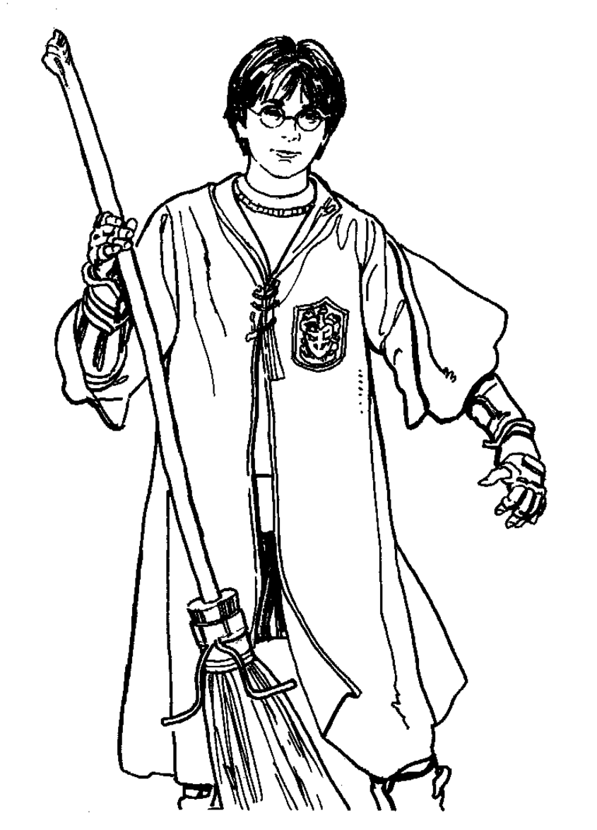 Printable Coloring Pages Harry Potter - Printable World Holiday