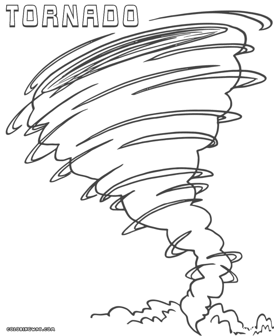 Tornado coloring pages to download and print for free