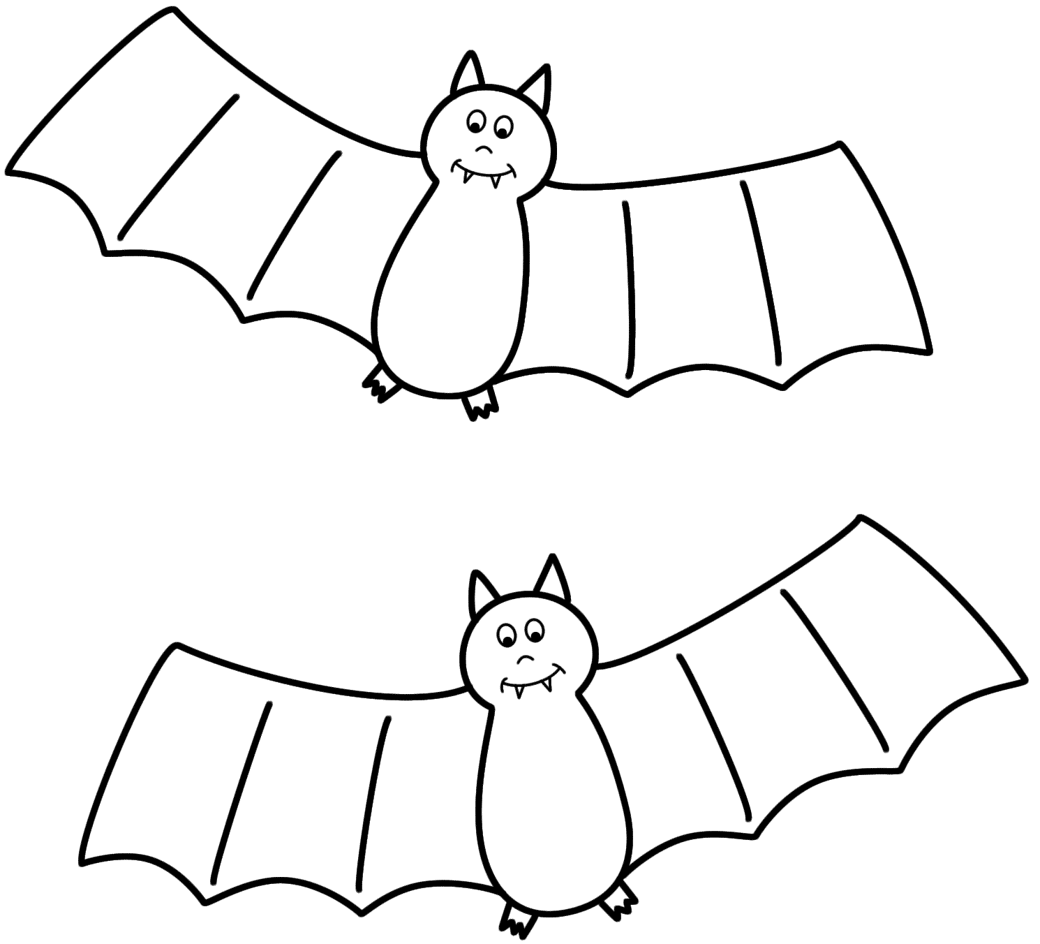 Bat coloring pages to download and print for free