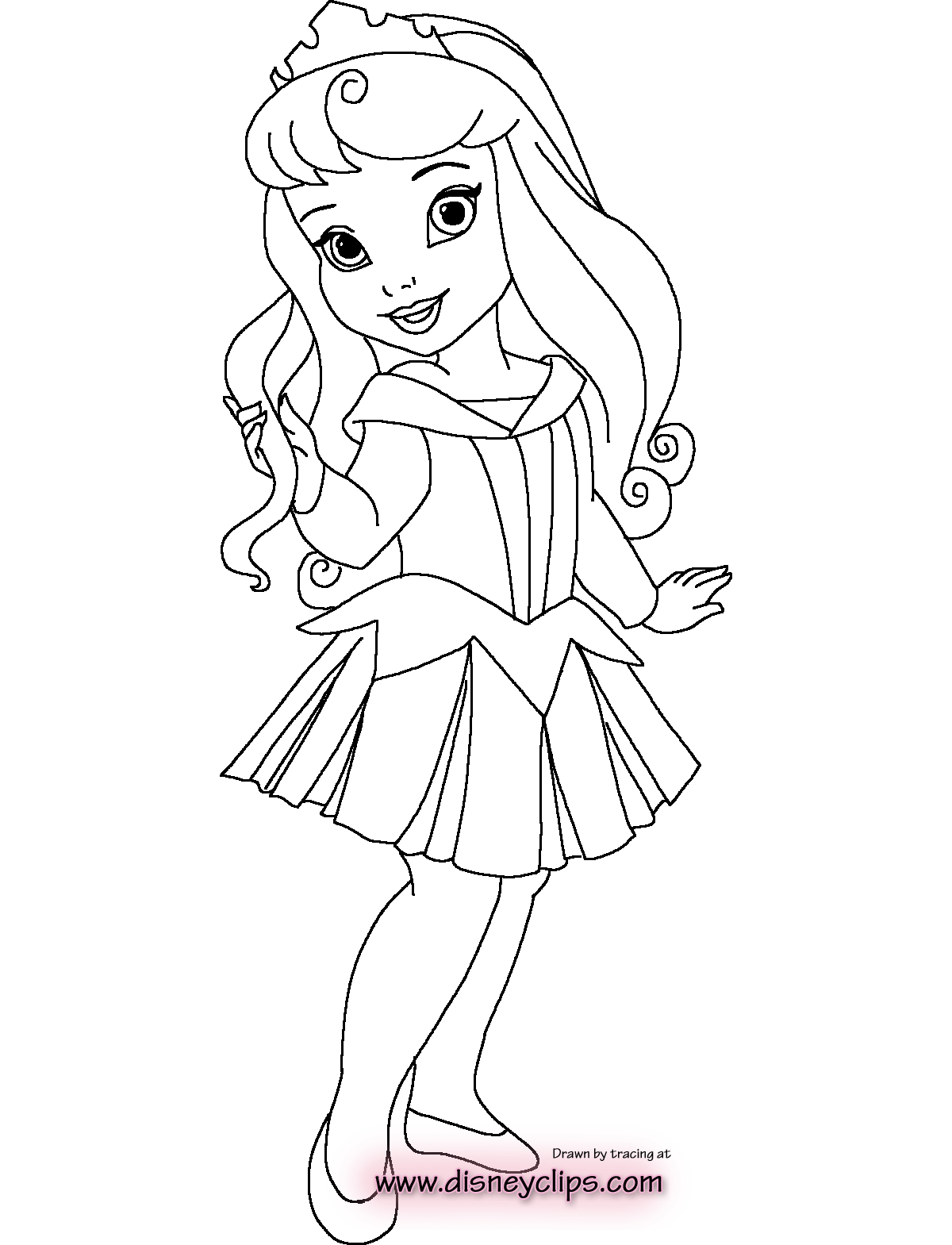 Little princess coloring pages download and print for free