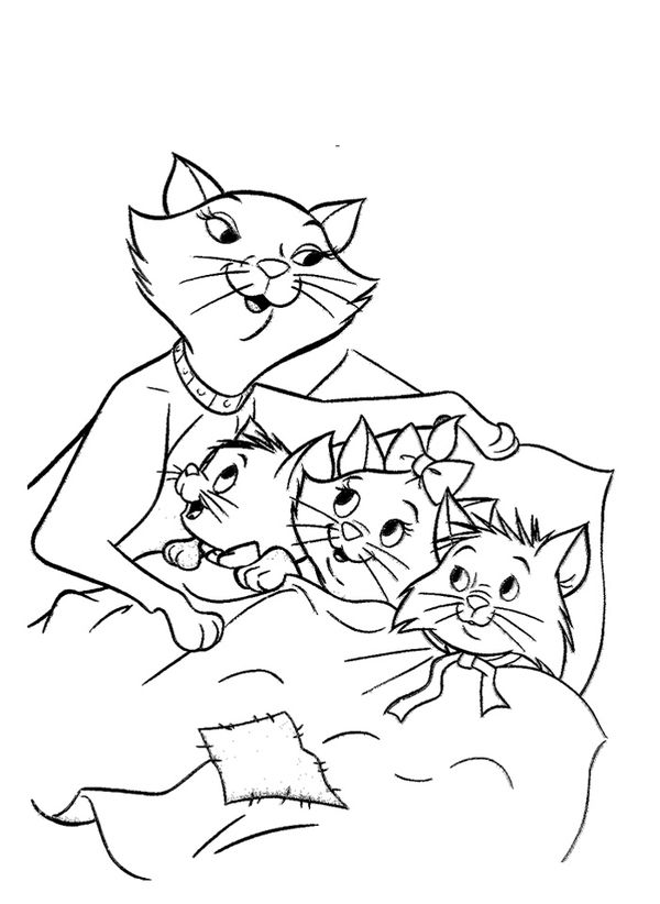 The AristoCats coloring pages to download and print for free