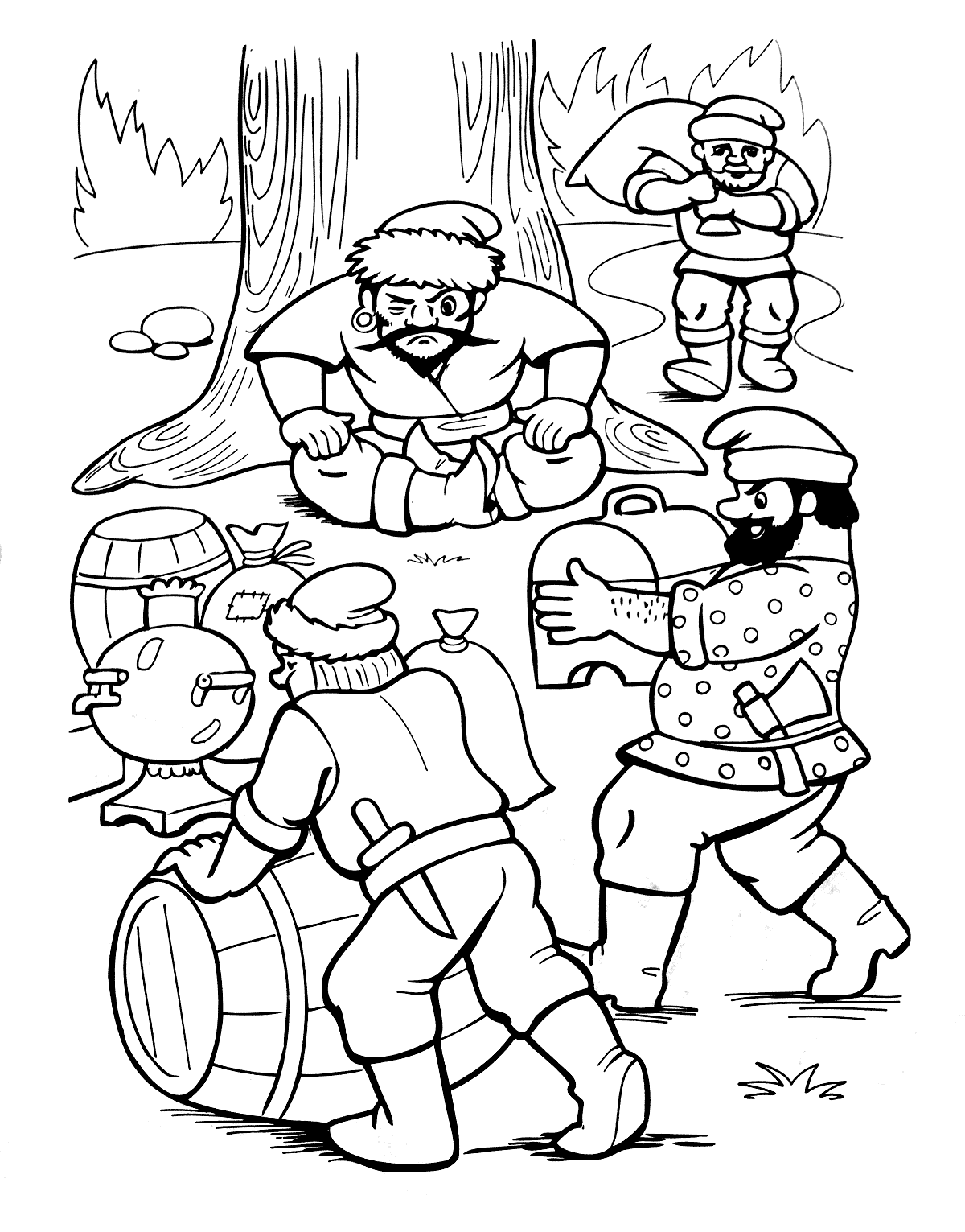 Bandit coloring pages to download and print for free