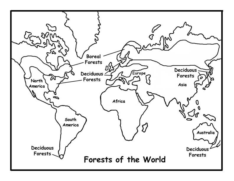Black And White Coloring Pages Of Map Of The World Free 9