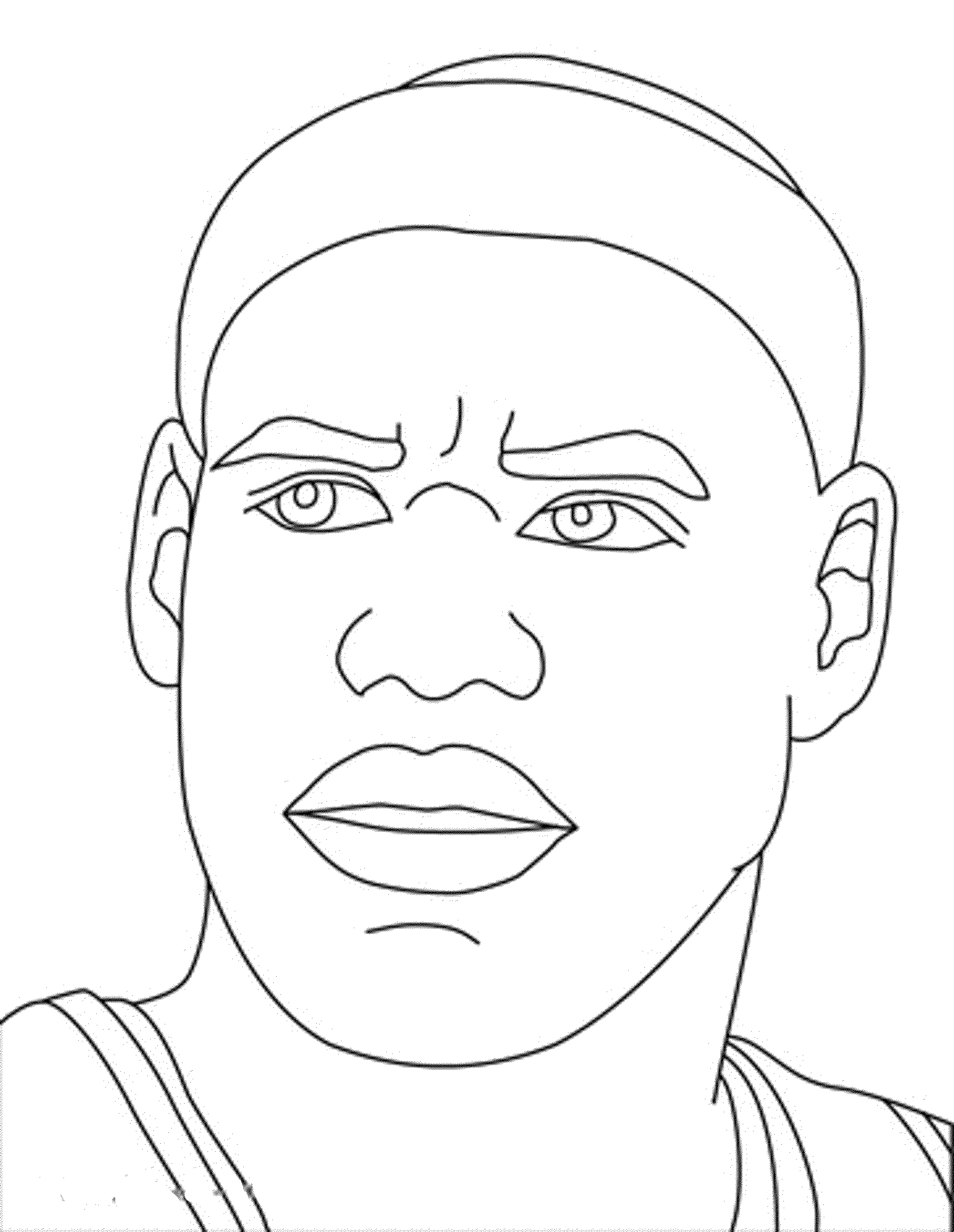 LeBron James coloring page  Free Printable Coloring Pages
