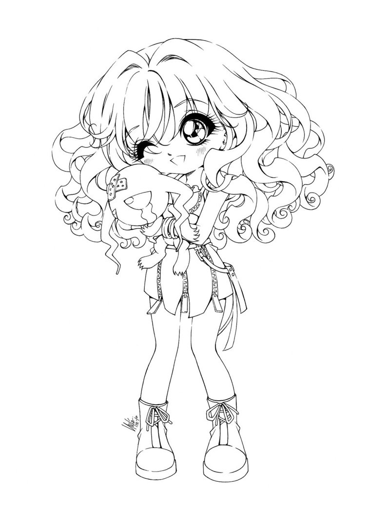 Images Of Chibi Anime Girls Coloring Pages - Coloring Pages