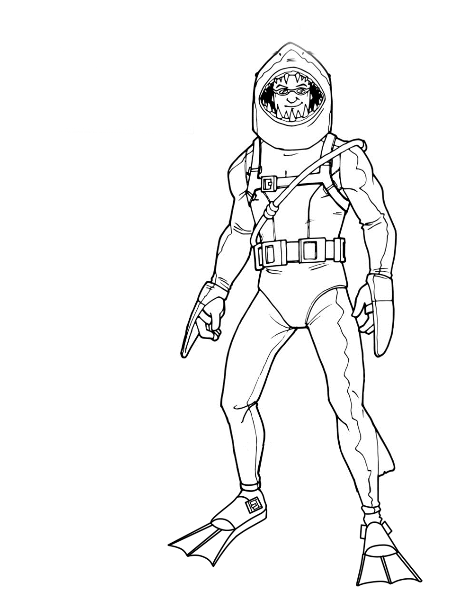 Fortnight coloring pages to download and print for free