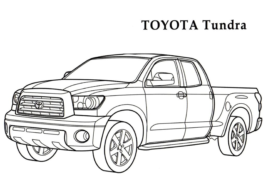 Toyota Coloring Pages to download and print for free