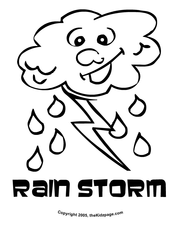 windy cloud coloring page