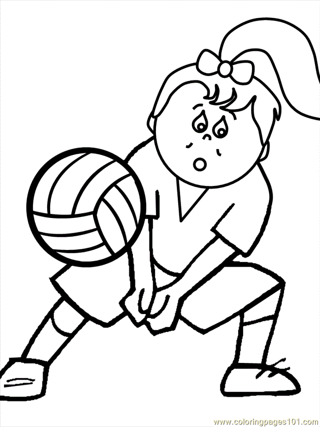 Volleyball coloring pages to download and print for free