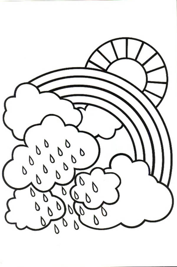 cloudy day coloring pages