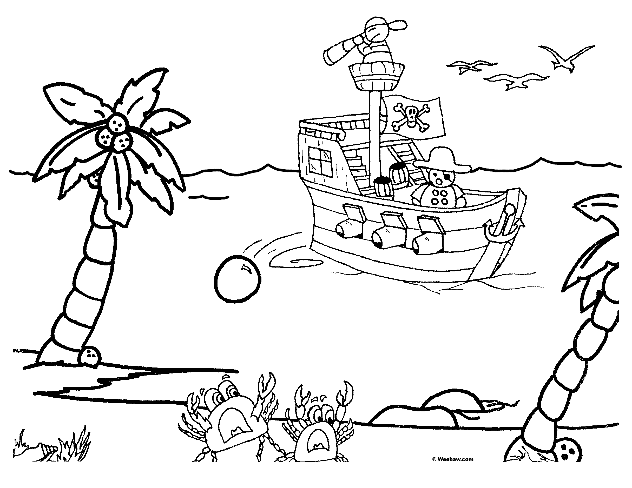 Free Printable Pirate Maps - Printable Coloring Pages