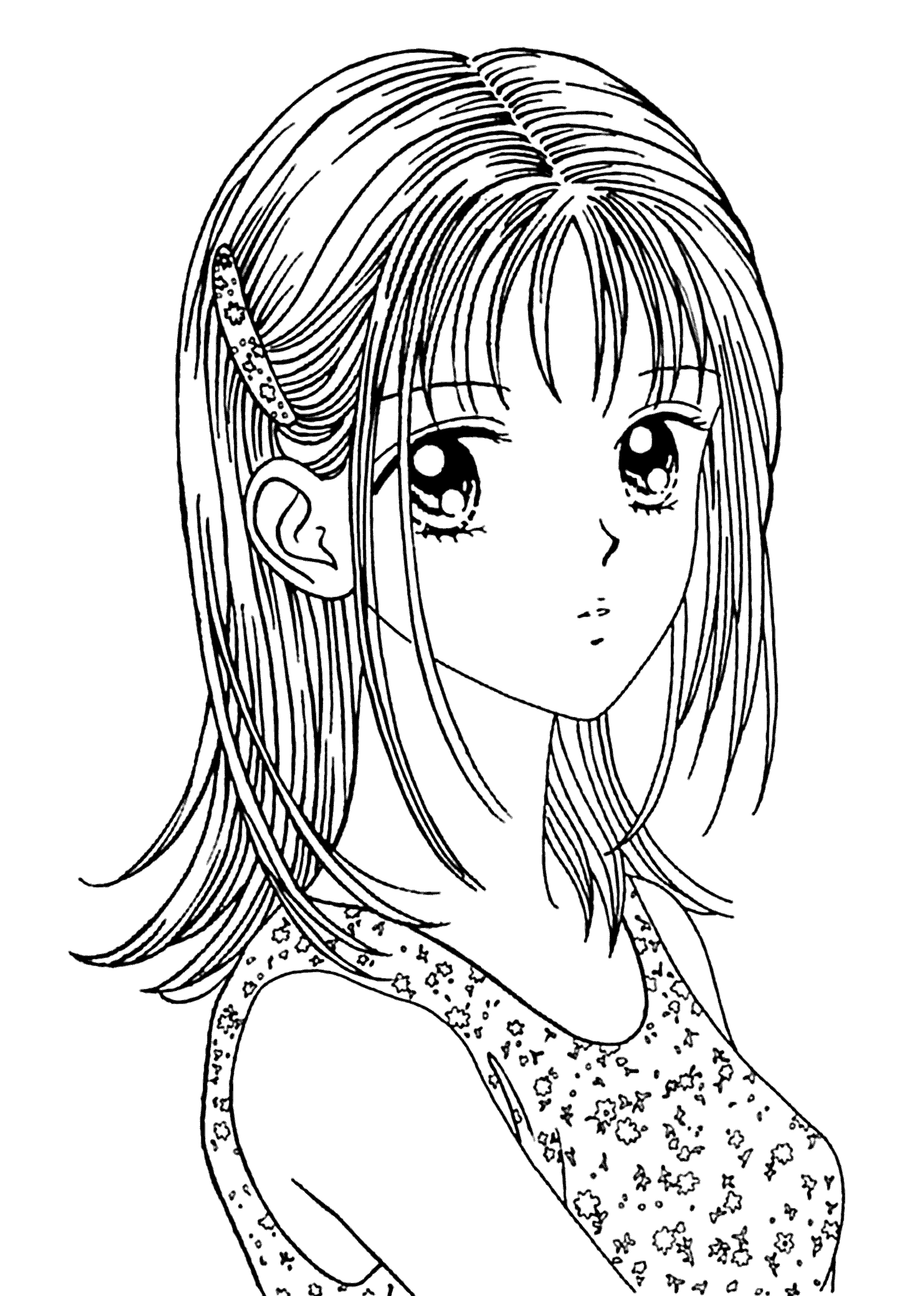  Anime Coloring Pages 4