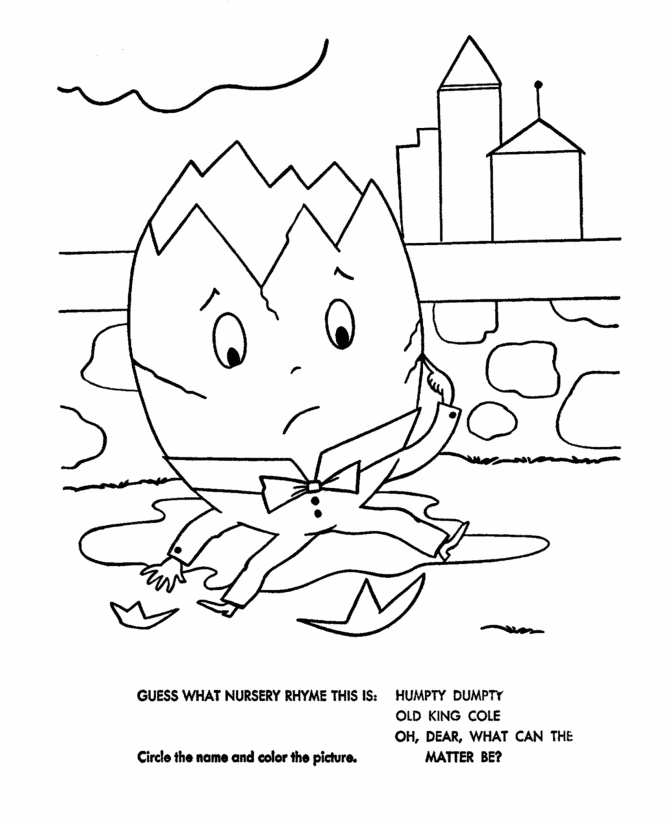 Humpty dumpty coloring pages to download and print for free - Coloringweb