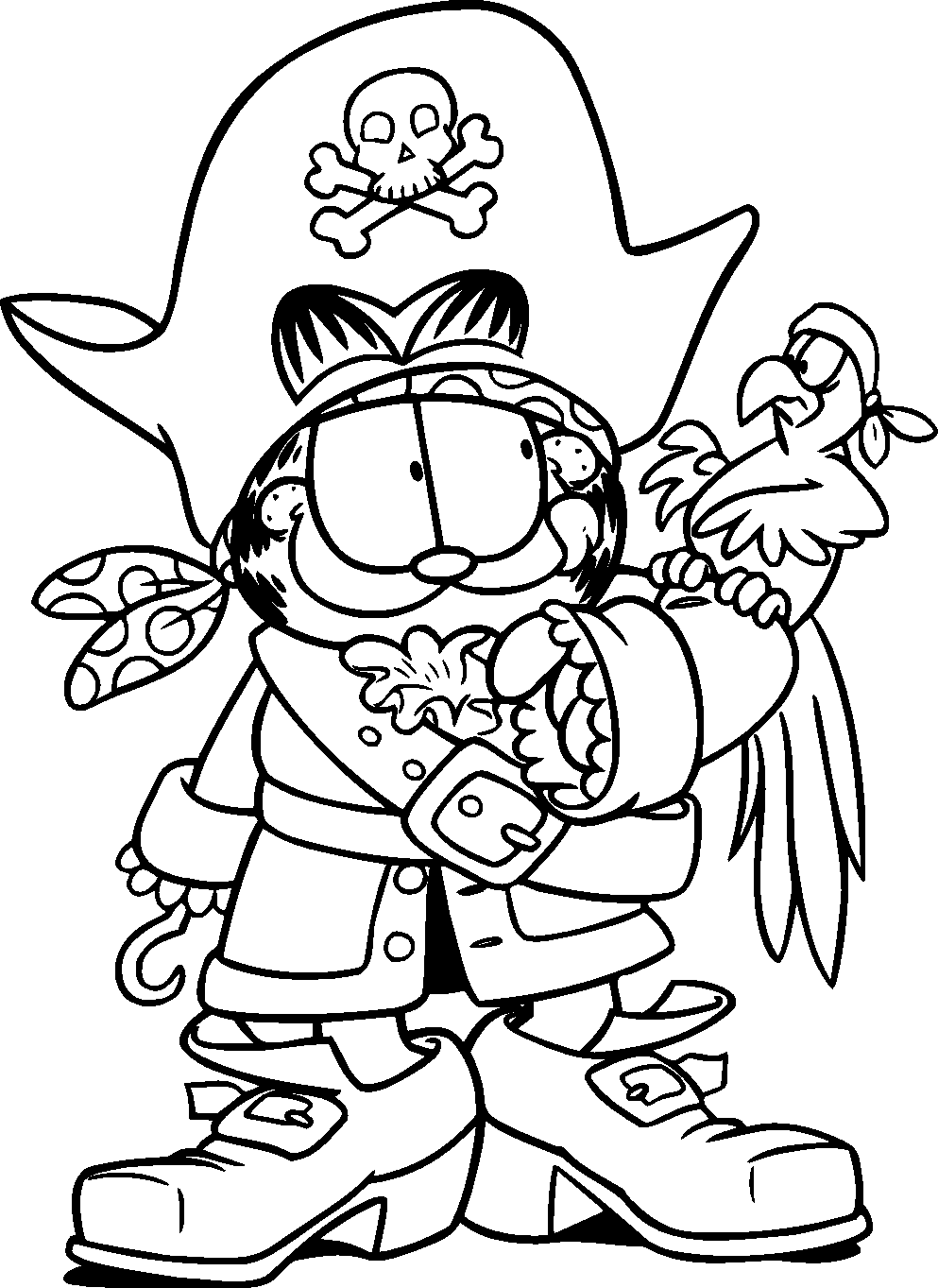 Free Coloring Pages Of Garfield - boringpop.com