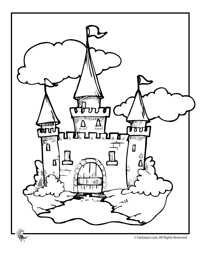 lego castle coloring pages