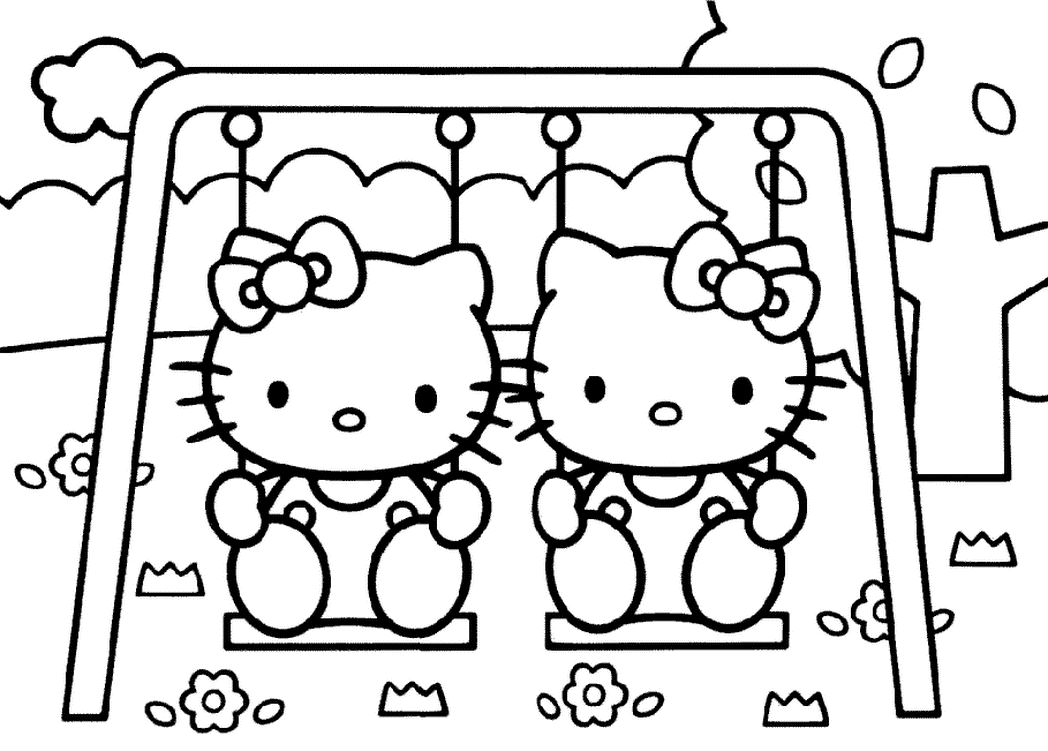 Download Large hello kitty coloring pages download and print for free