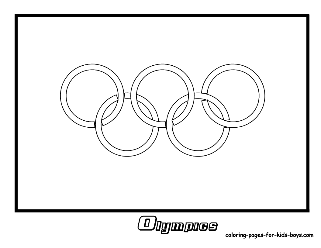 olympic rings coloring pages