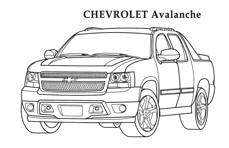 Chevrolet Coloring Pages to download and print for free
