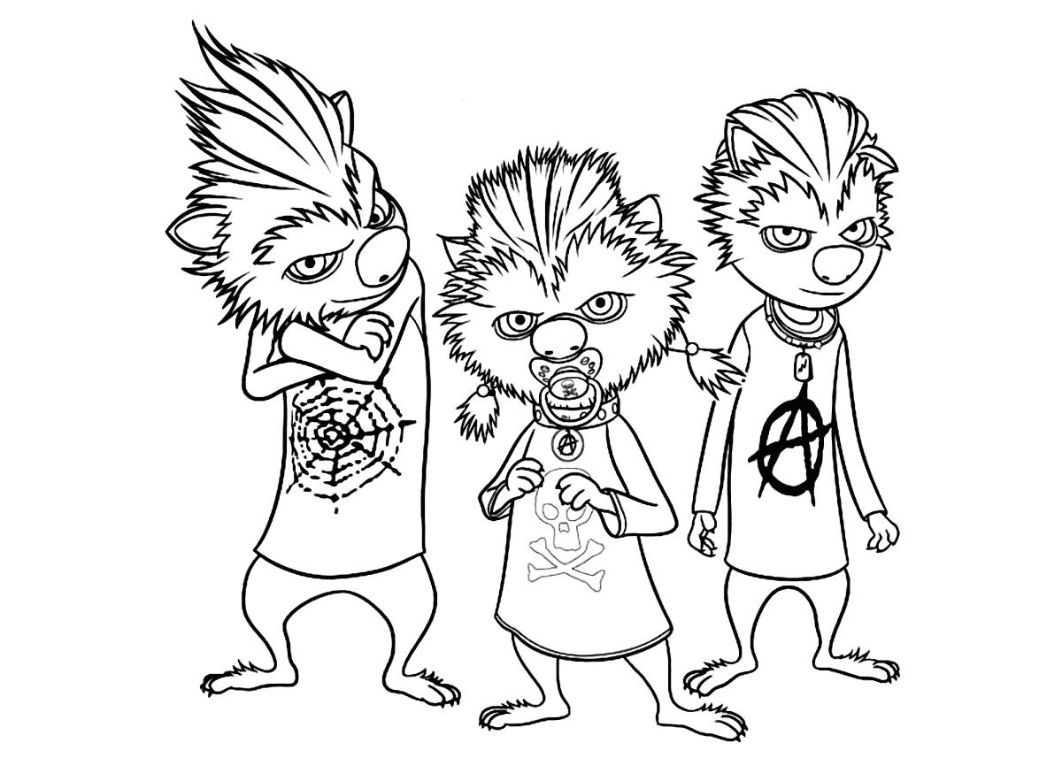 Werewolf coloring pages to download and print for free