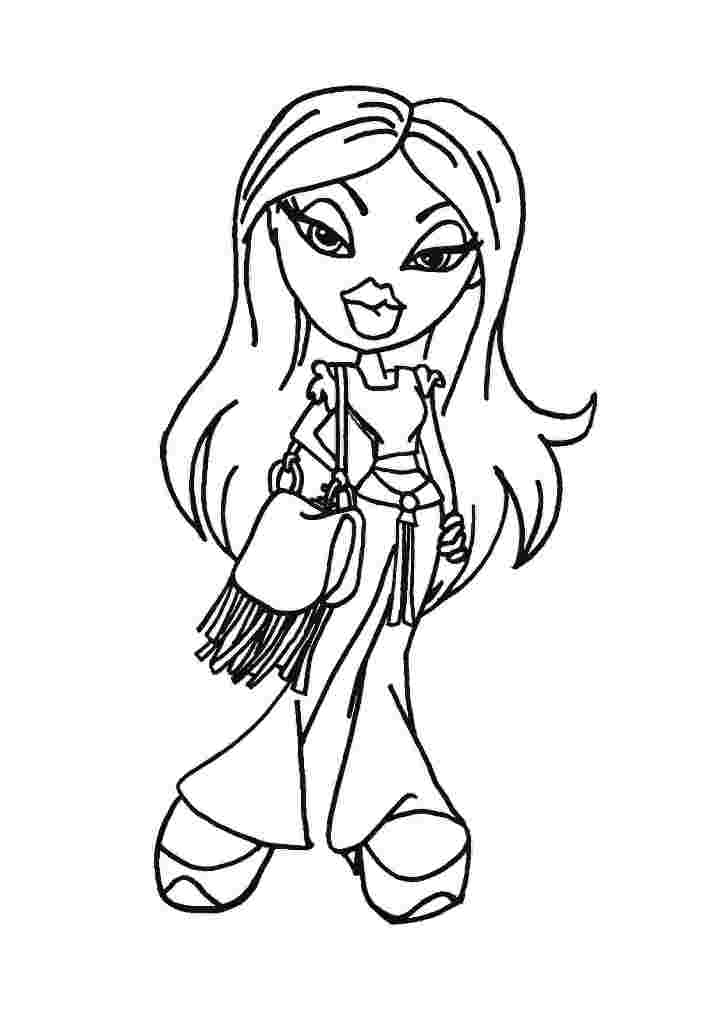 Big bratz coloring pages download and print for free