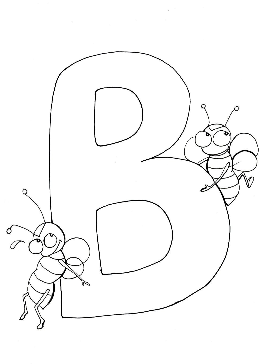 Letter Coloring Pages B 5