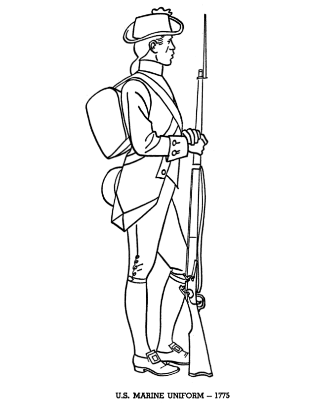 Revolutionary War Coloring Pages 9