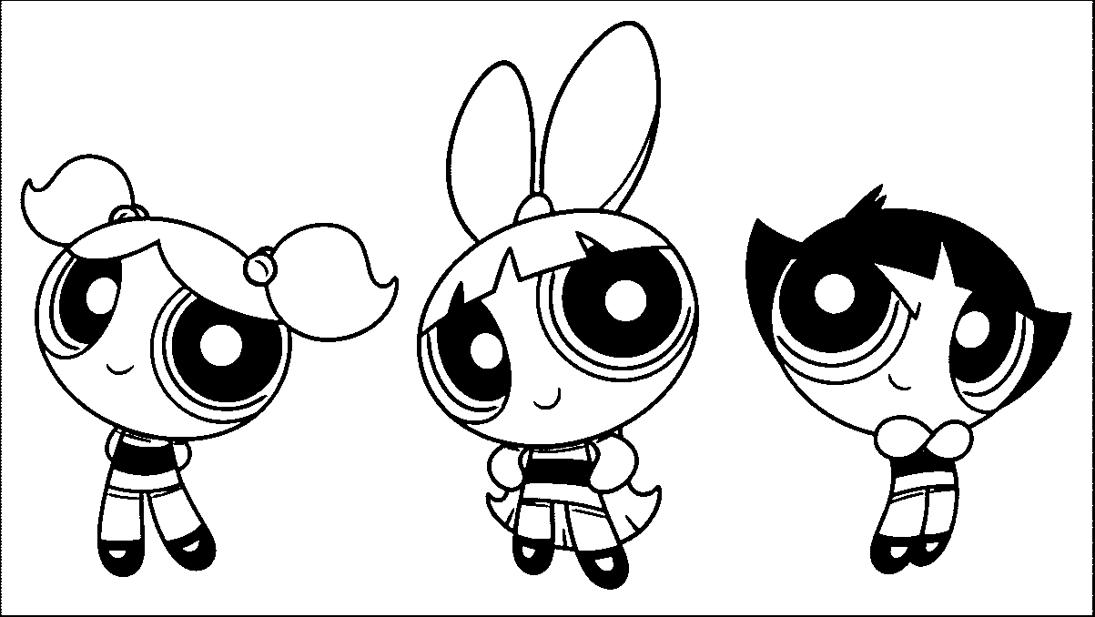 The Powerpuff Girls Coloring Pages to download and print for free