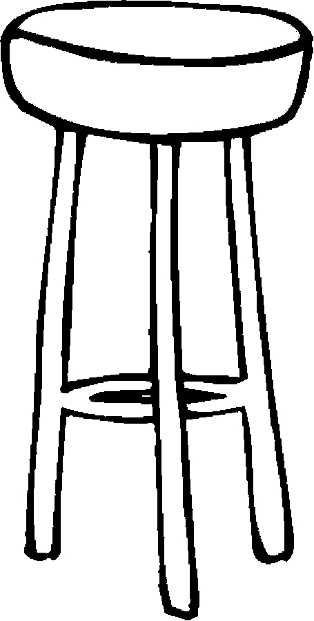 stool coloring page