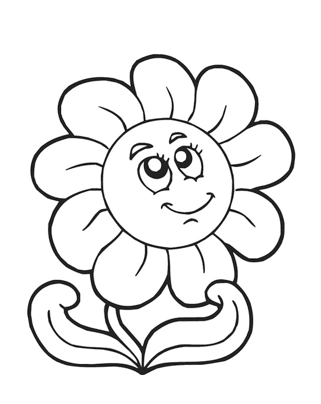 Spring Flowers Printable Coloring Pages
