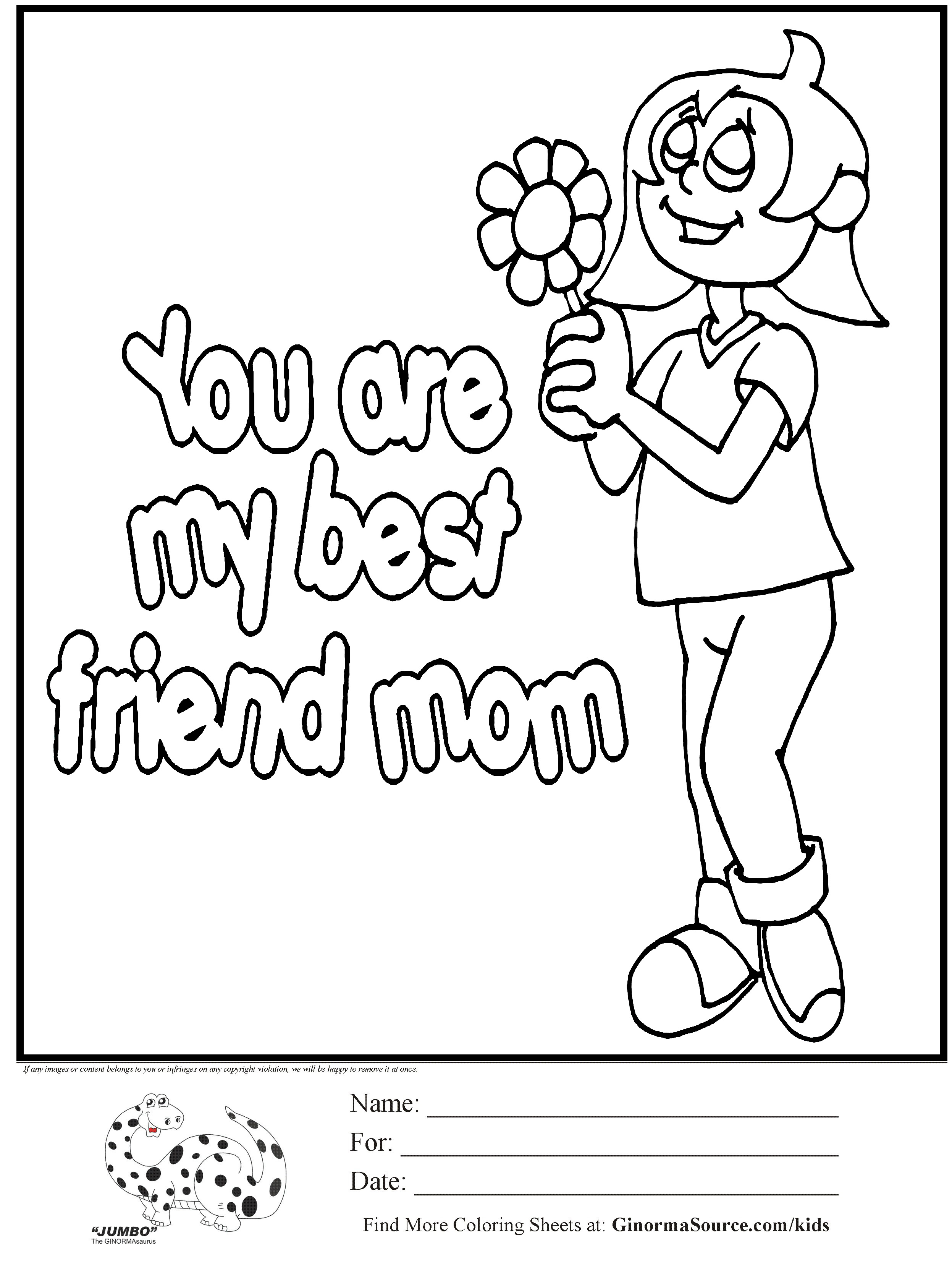 we love you mom coloring pages