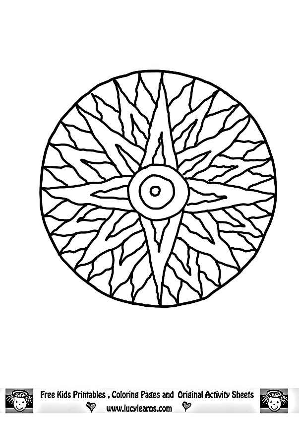 Mandala coloring pages for kids to download and print for free